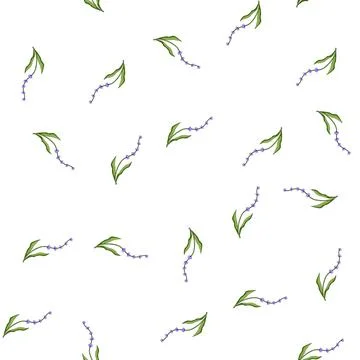 Pattern magic lavender cartoon vector Stock Illustration