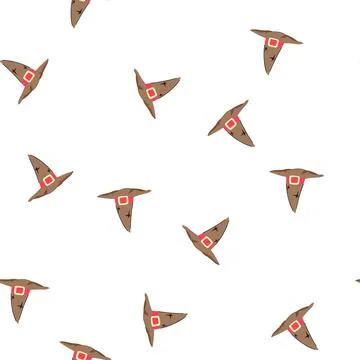 Pattern magician wizard hat cartoon vector Stock Illustration