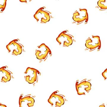 Pattern magma lava splash cartoon vector Stock Illustration