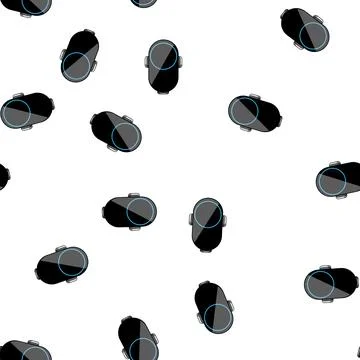 Pattern magnetic car charger wireless cartoon vector Stock Illustration