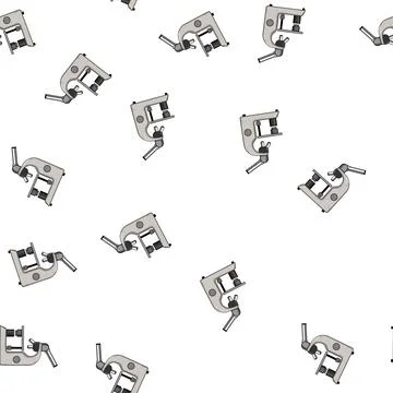 Pattern magnification microscope cartoon vector Illustrazione stock