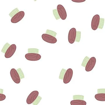 Pattern maintenance mushroom brush cartoon vector Stockillustratie