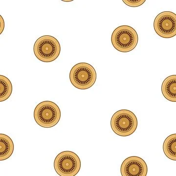 Pattern maintenance sink drain cartoon vector Stockillustratie