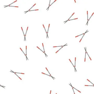 Pattern maintenance tree trimmer cartoon vector Stock Illustration