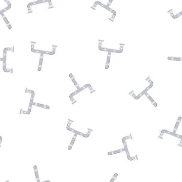 Pattern maintenance waste drain trap cartoon vector Illustrazione stock
