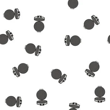 Pattern maker waffle iron cartoon vector 스톡 일러스트