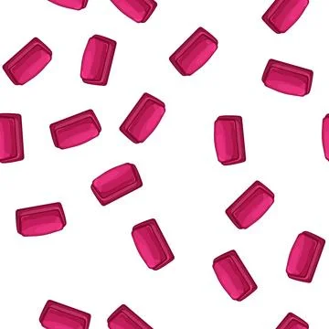 Pattern makeup cosmetic pouch cartoon vector イラスト素材