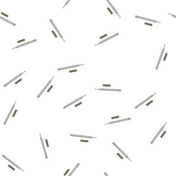 Pattern makeup eyebrow pencil cartoon vector Illustrazione stock
