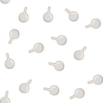 Pattern makeup hand mirror cartoon vector Illustrazione stock