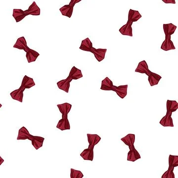 Pattern male bow tie cartoon vector Illustrazione stock