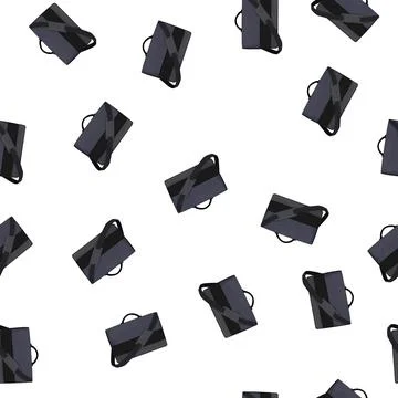 Pattern male briefcase color icon vector Stock Illustration