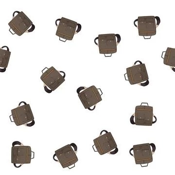 Pattern man briefcase color icon vector イラスト素材