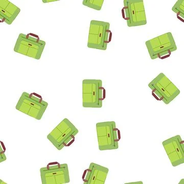 Pattern man briefcase for men cartoon vector Stock Illustration