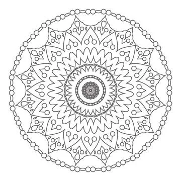 Pattern mandal Stock Illustration