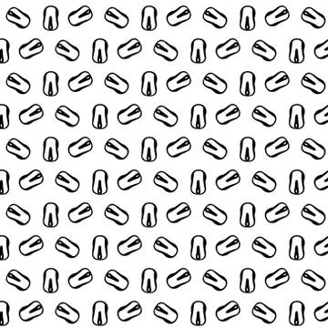 Pattern of many computer mice from different angles on a white background Stock Illustration