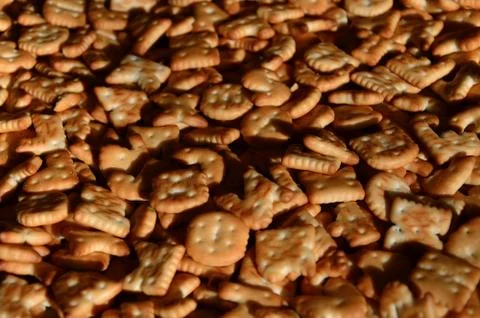 Pattern of many cracker letters Stock Photos