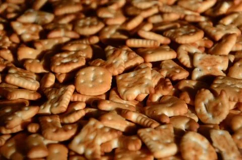Pattern of many cracker letters Stock Photos