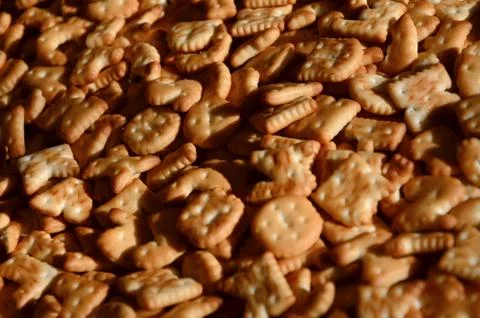 Pattern of many cracker letters Stock Photos