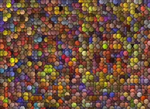 Pattern from many multicolored cubes Stock Illustration