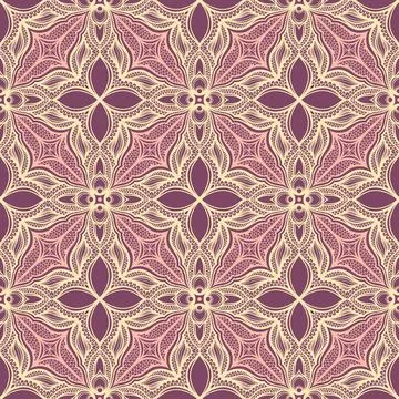 Pattern with many petals - 2 Stock Illustration