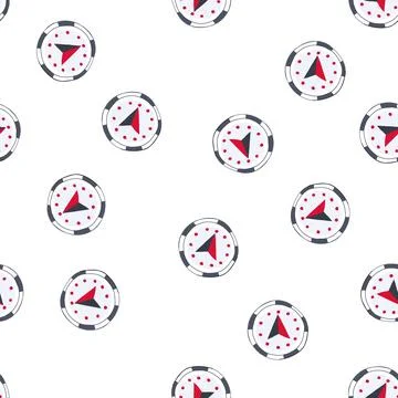 Pattern map nautical compass cartoon vector Stock Illustration