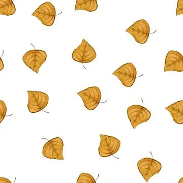 Pattern maple autumn leaf cartoon vector Stockillustratie