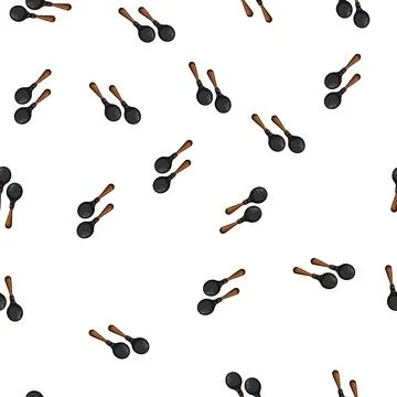 Pattern maracas maracas cartoon vector Illustration