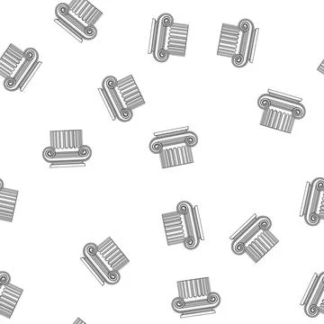 Pattern marble column ancient cartoon vector Stock Illustration
