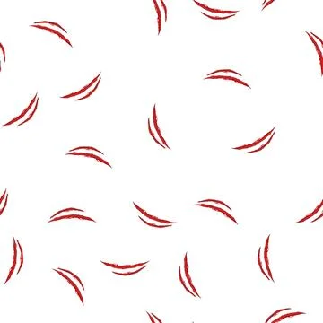 Pattern mark claw scratch cartoon vector Illustrazione stock