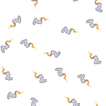 Pattern mars rocket launch smoke cartoon vector Stock Illustration