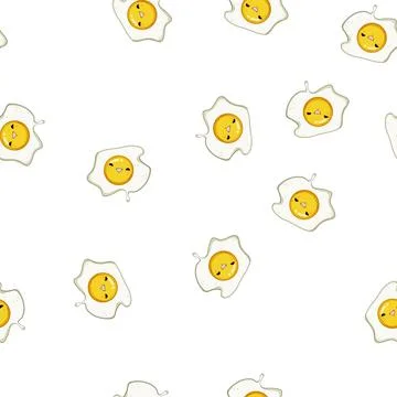 Pattern mascot egg character cartoon vector Stock Illustration
