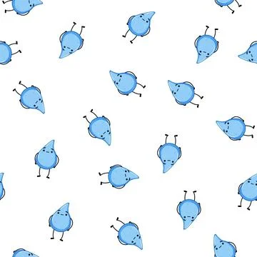 Pattern mascot water drop character cartoon vector Stock Illustration