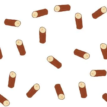 Pattern material wood log cartoon vector Illustrazione stock