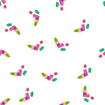 Pattern math educational toy cartoon vector Stock Illustration