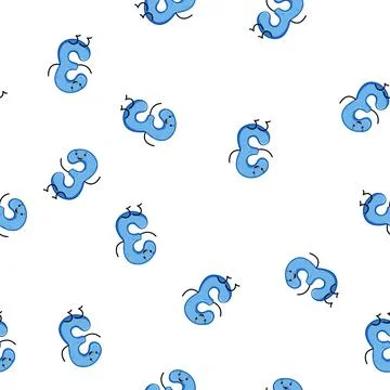 Pattern math number character cartoon vector イラスト素材