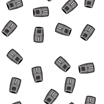Pattern meal aerogrill cooking cartoon vector Stock Illustration