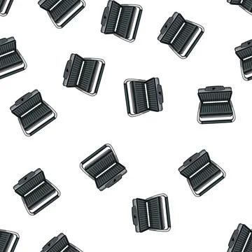 Pattern meal electric grill cartoon vector Stock Illustration