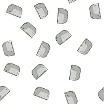 Pattern meal marble bowl cartoon vector 库存插图
