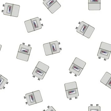 Pattern measurement gas meter cartoon vector Stockillustratie