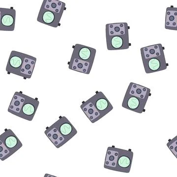 Pattern measurement oscillograph cartoon vector イラスト素材