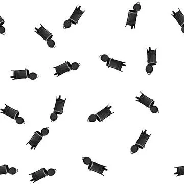 Pattern meat smoker bbq cartoon vector Illustrazione stock