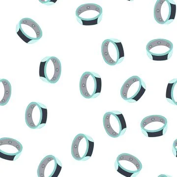 Pattern medical smart ring cartoon vector Stock Illustration