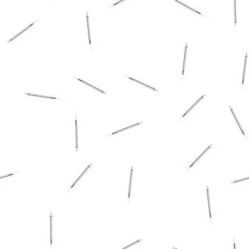 Pattern medical syringe cartoon vector Stock Illustration