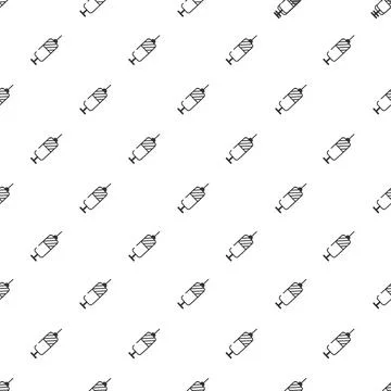 Pattern medicine syringes in diagonal in vector and medical Stock Illustration