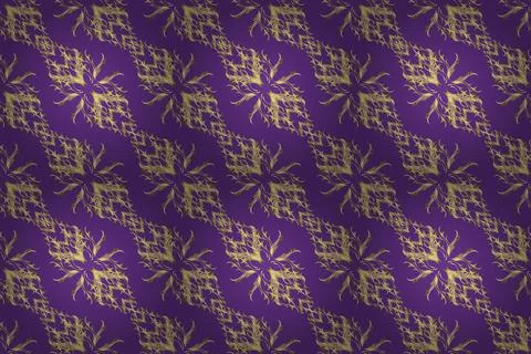 Pattern medieval floral royal pattern. Decorative symmetry arabesque. Raster ill Stock Illustration