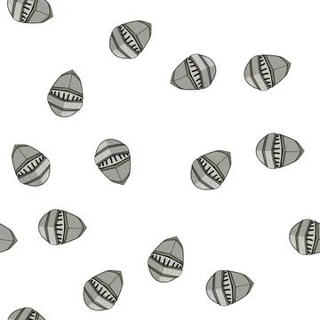 Pattern medieval knight helmet cartoon vector Stock Illustration