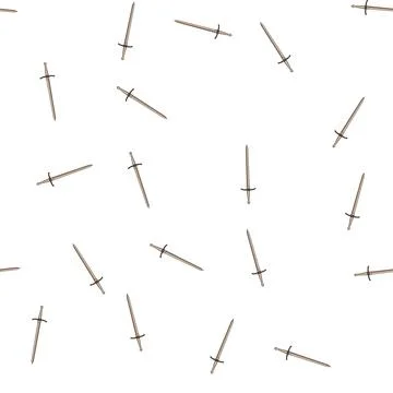 Pattern medieval sword knight cartoon vector Stock Illustration