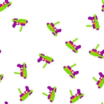 Pattern mega nerf gun toy cartoon vector 스톡 일러스트