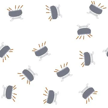 Pattern melted fondue cartoon vector Stock Illustration