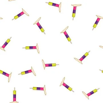 Pattern Melting flavored ice pop falling on ground Stock Illustration